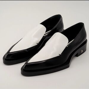 Jil Sander Black & White Slip-On Loafers ( Brand new in the box / size 37)
